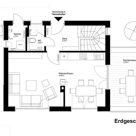 Vakantiehuis Heimathafen Diemelsee - Luxusferienhaus Diemelsee 6 Personen Mit Sauna, Dachterrasse Und Garten