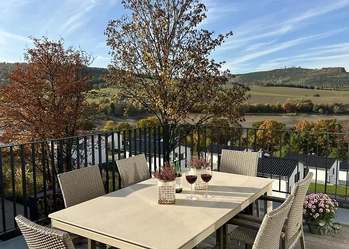 Heimathafen Diemelsee - Luxusferienhaus Diemelsee 6 Personen Mit Sauna, Dachterrasse Und Garten Heringhausen