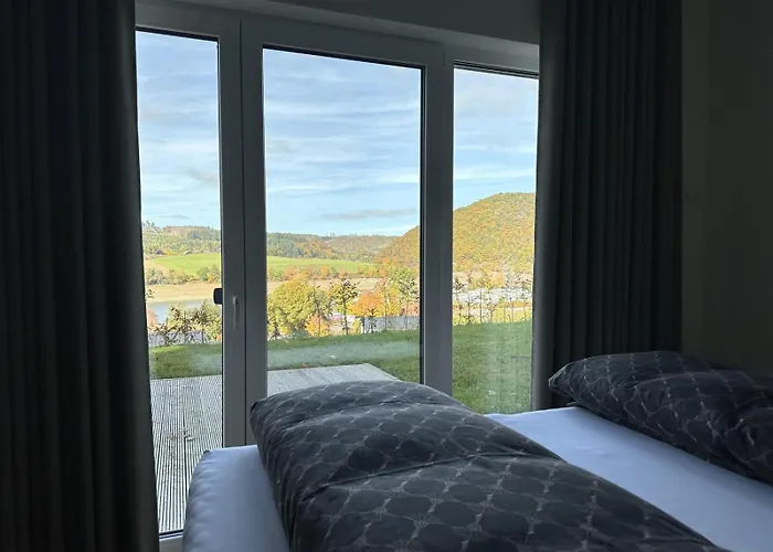 Сasa de vacaciones Heimathafen Diemelsee - Luxusferienhaus Diemelsee 6 Personen Mit Sauna, Dachterrasse Und Garten *