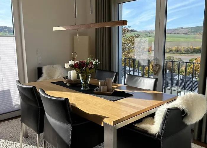 Сasa de vacaciones Heimathafen Diemelsee - Luxusferienhaus Diemelsee 6 Personen Mit Sauna, Dachterrasse Und Garten